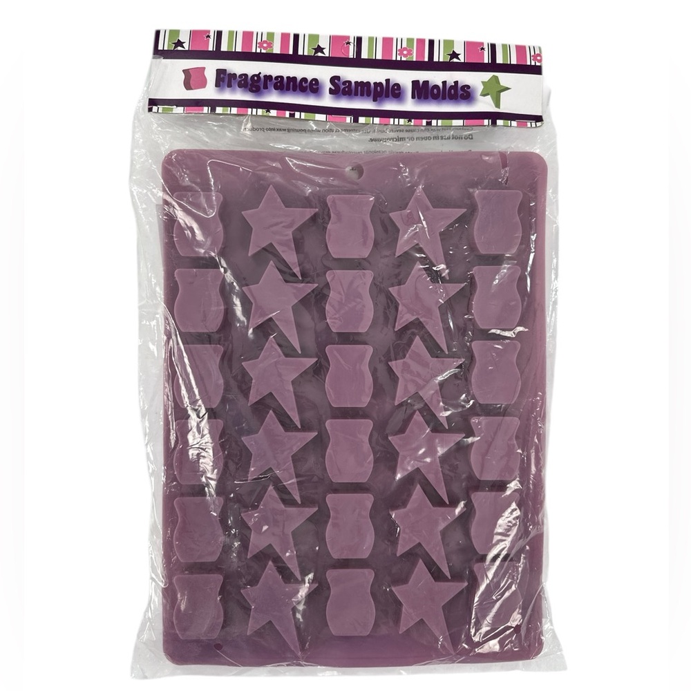 Scentsy Wax Sample Mold Silicone Star Cube Fragrance Sample Non Food 2 Molds